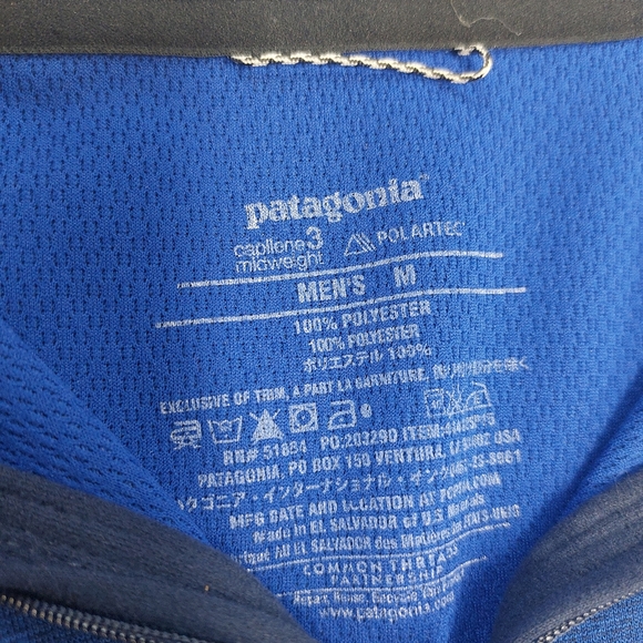 Patagonia Capilene long sleeve 1/4 zip tip - Picture 4 of 4